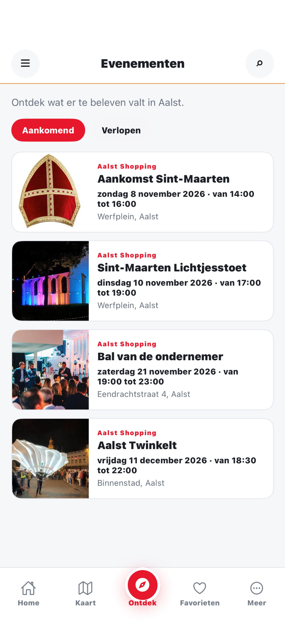 Activiteiten en evenementen in Aalst Shopping